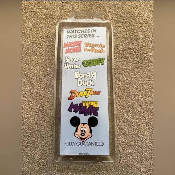 Vtg  80s Walt Disney Apollo Mickey Mouse Watch Boxed Cowboy Cactus - Picture 2 of 6